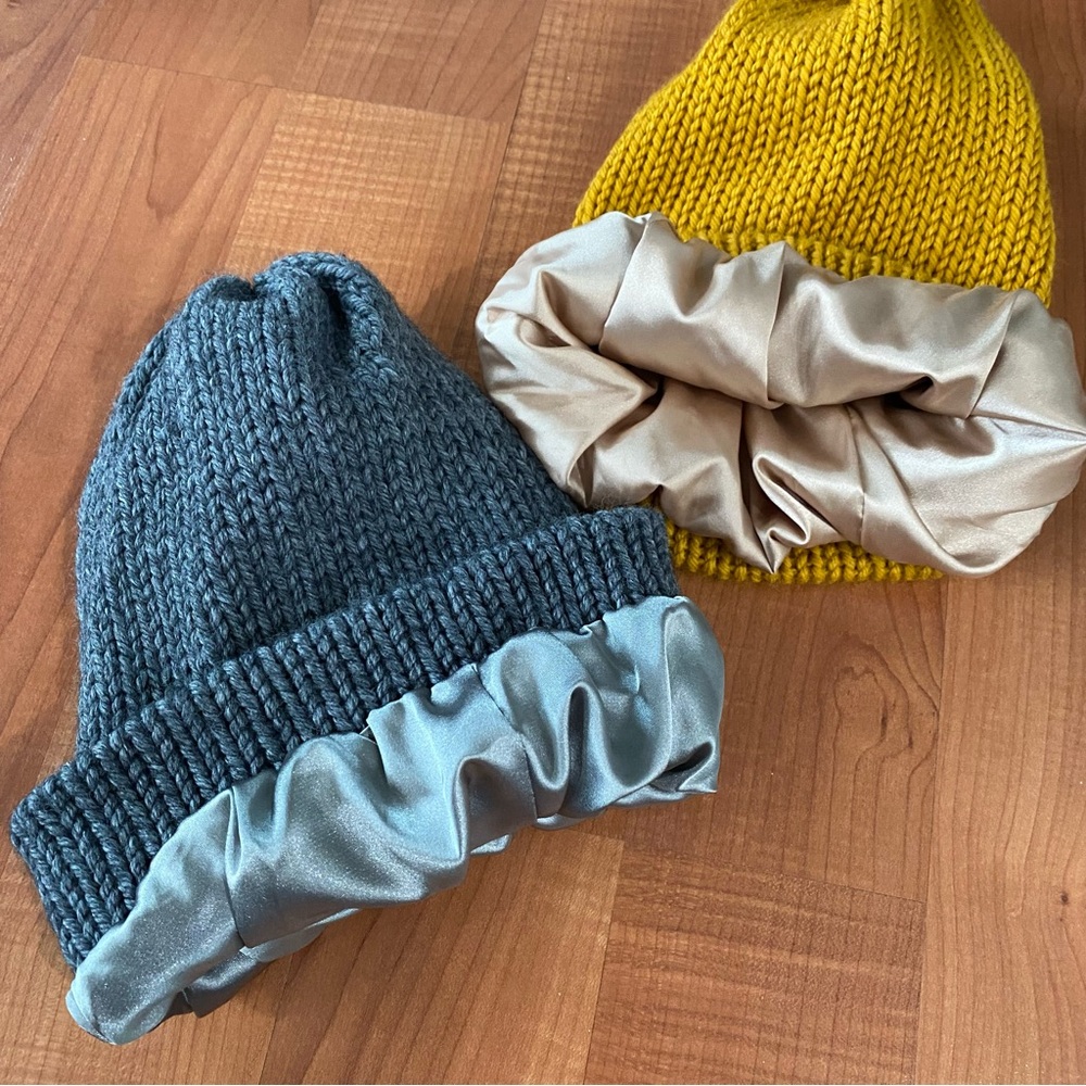 Satin-lined Beanies